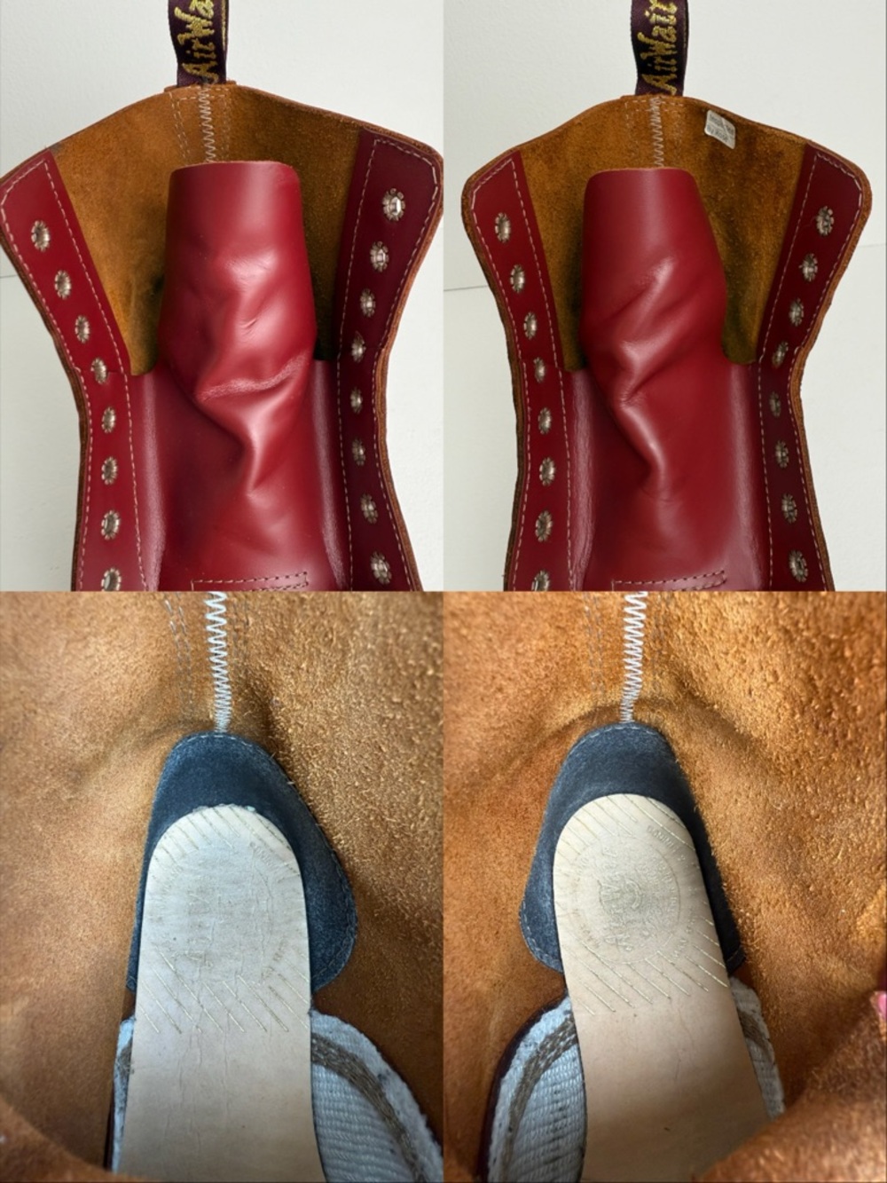 Dr. Martens 1460 Made in England Oxblood Red Quilon Leather Lace Up Boots UK 5 - Picture 15 of 17
